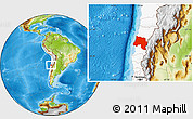 Physical Location Map of HUASCO, highlighted country