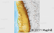 Physical 3D Map of IQUIQUE