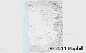 Silver Style 3D Map of IQUIQUE