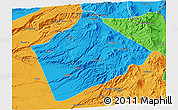Political 3D Map of Camina