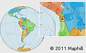 Political Location Map of Camina