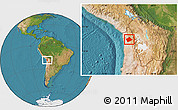 Satellite Location Map of Camina