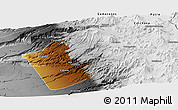 Physical Panoramic Map of Camina, desaturated