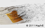 Physical Panoramic Map of Camina, lighten, semi-desaturated