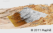 Physical Panoramic Map of Camina, satellite outside