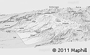 Silver Style Panoramic Map of Camina