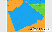 Political Simple Map of Camina