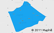 Political Simple Map of Camina, single color outside