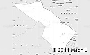 Silver Style Simple Map of Colchane