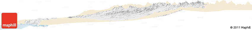 Classic Style Horizon Map of IQUIQUE, single color outside