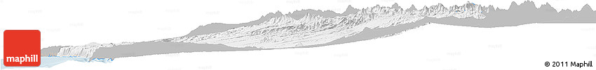 Gray Horizon Map of IQUIQUE, single color outside