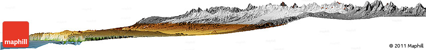 Physical Horizon Map of IQUIQUE, darken