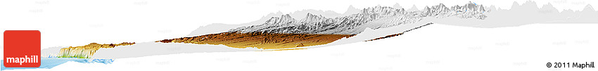 Physical Horizon Map of IQUIQUE, single color outside
