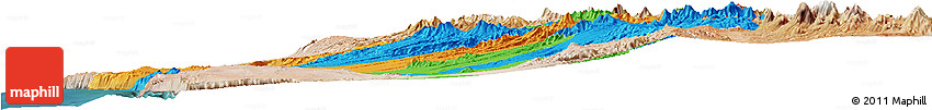 Political Horizon Map of IQUIQUE, satellite outside
