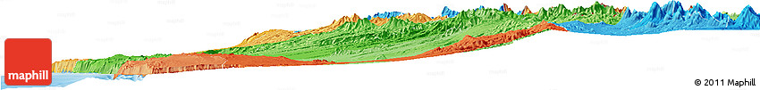 Political Shades Horizon Map of IQUIQUE