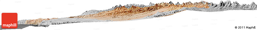 Satellite Horizon Map of IQUIQUE, desaturated