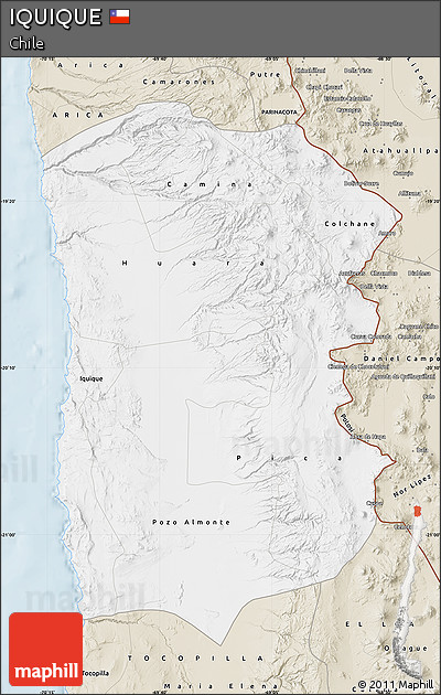 Classic Style Map of IQUIQUE