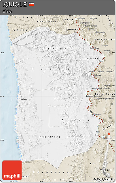 Classic Style Map of IQUIQUE