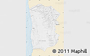 Classic Style Map of IQUIQUE, single color outside