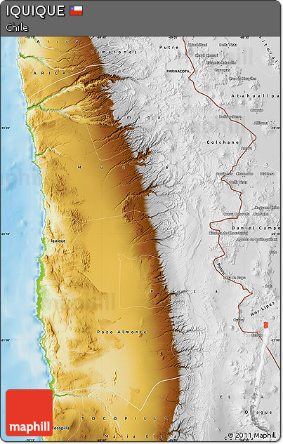 Physical Map of IQUIQUE