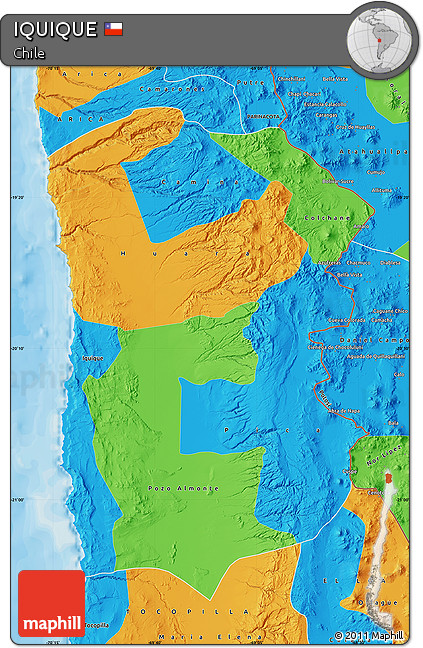 Political Map of IQUIQUE