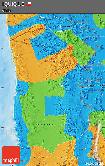 Political Map of IQUIQUE