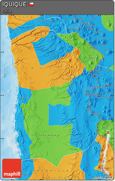 Political Map of IQUIQUE