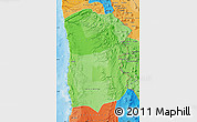 Political Shades Map of IQUIQUE