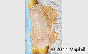 Satellite Map of IQUIQUE, physical outside