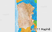 Satellite Map of IQUIQUE, political outside