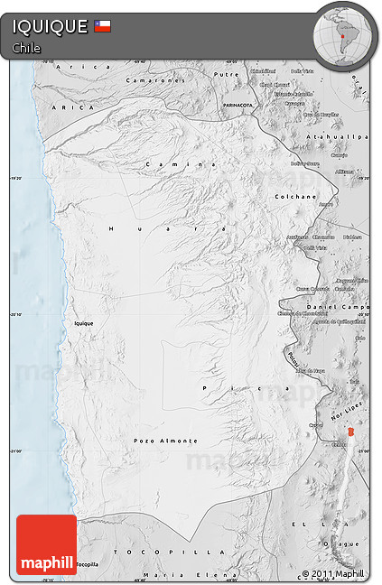 Silver Style Map of IQUIQUE