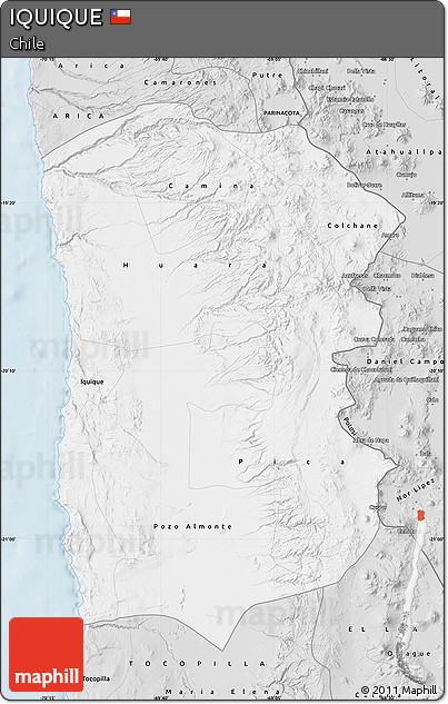 Silver Style Map of IQUIQUE
