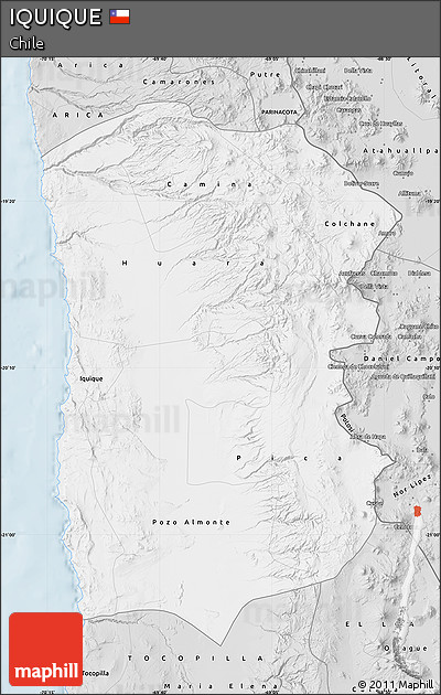 Silver Style Map of IQUIQUE