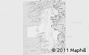 Silver Style 3D Map of Pica