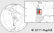 Blank Location Map of Pica, highlighted country, highlighted parent region