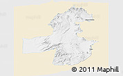 Classic Style Panoramic Map of Pica, single color outside