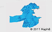 Political Panoramic Map of Pica, cropped outside