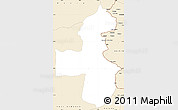 Classic Style Simple Map of Pica