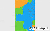Political Simple Map of Pica