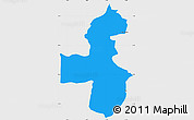 Political Simple Map of Pica, single color outside