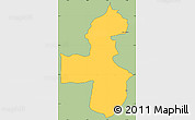 Savanna Style Simple Map of Pica, cropped outside