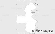 Silver Style Simple Map of Pica