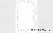 Blank Simple Map of IQUIQUE, no labels