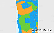 Political Simple Map of IQUIQUE