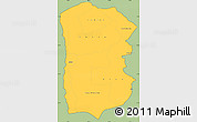 Savanna Style Simple Map of IQUIQUE, cropped outside