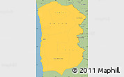 Savanna Style Simple Map of IQUIQUE