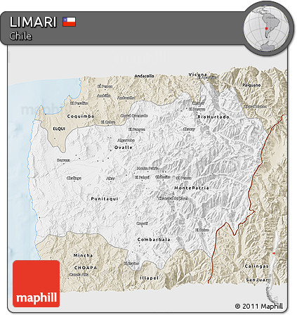 Classic Style 3D Map of LIMARI