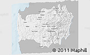 Gray 3D Map of LIMARI, single color outside