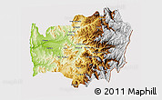 Physical 3D Map of LIMARI, cropped outside