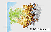Physical 3D Map of LIMARI, single color outside